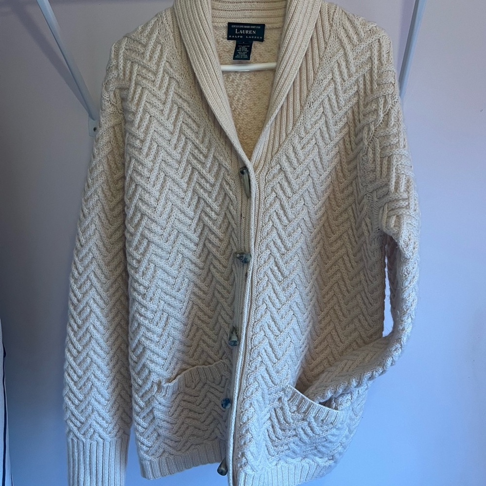 Lauren Ralph Lauren 100% wool cardigan